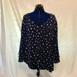 Lane Bryant Floral Blouse